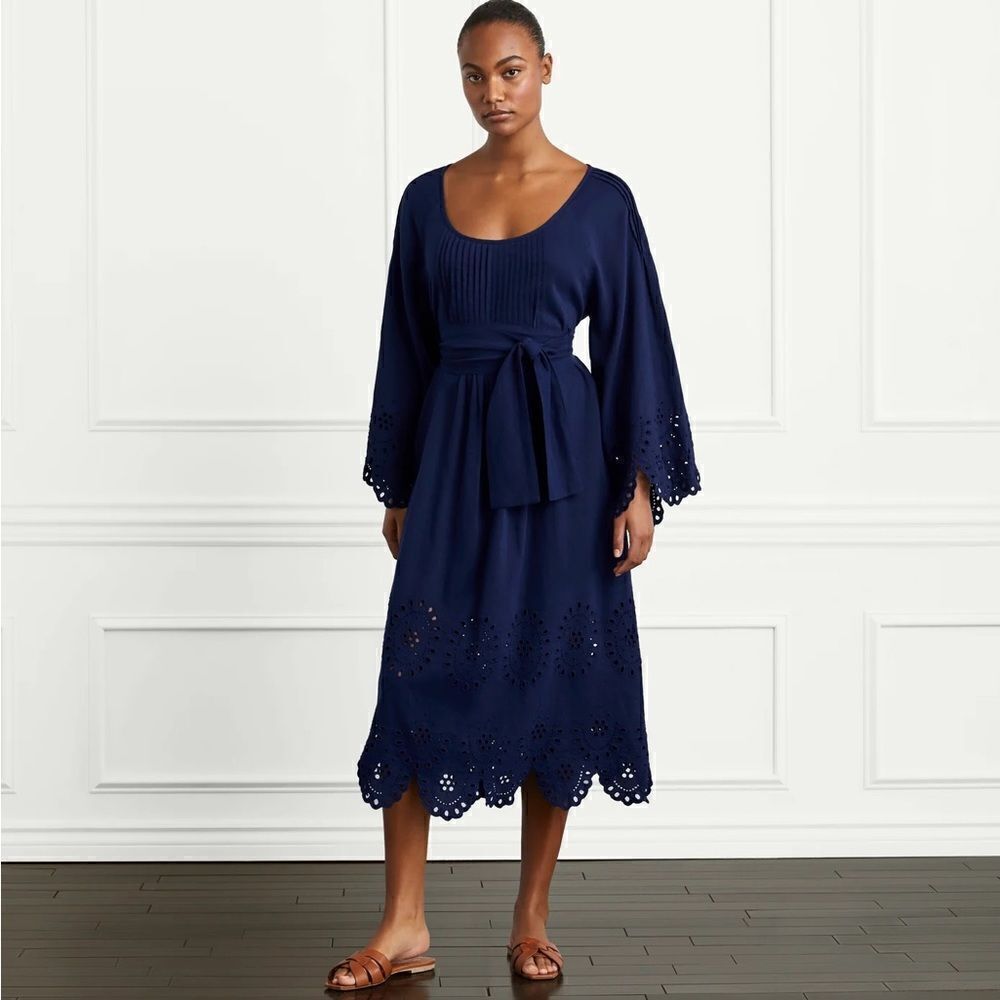 Hill House Linen Cora Midi Dress NWT - Picture 2 of 12